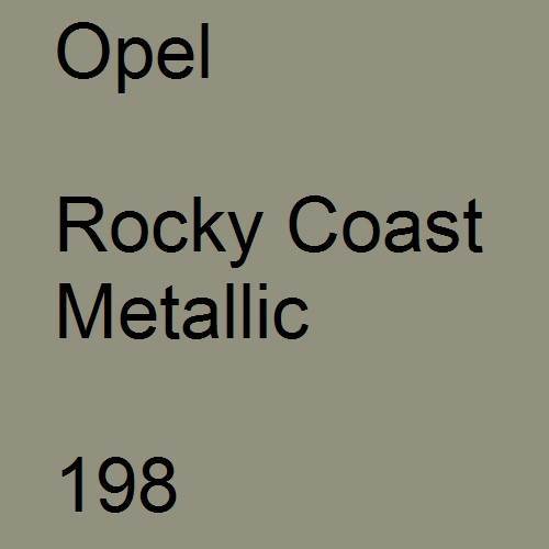 Opel, Rocky Coast Metallic, 198.